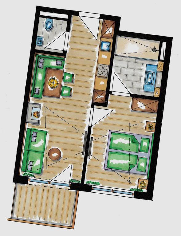 Deluxe Appartement met 1 Slaapkamer en Open Haard