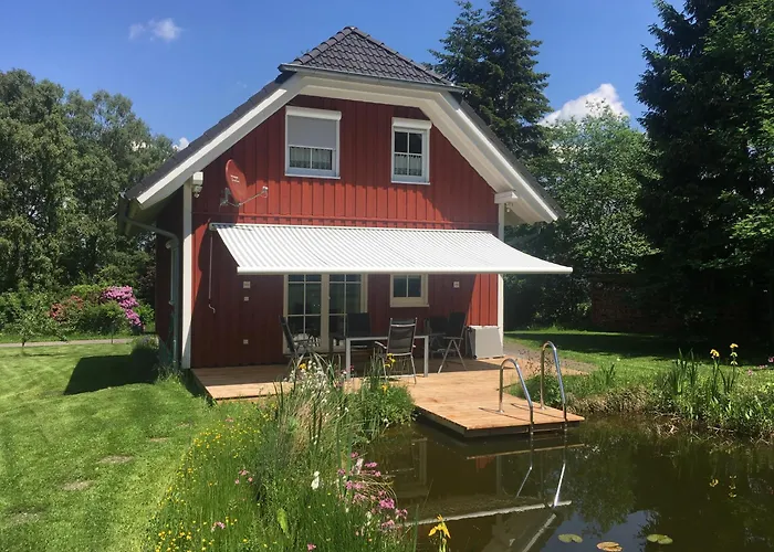 Schwedenhaus Rhoen Mit Sauna Und Schwimmteich