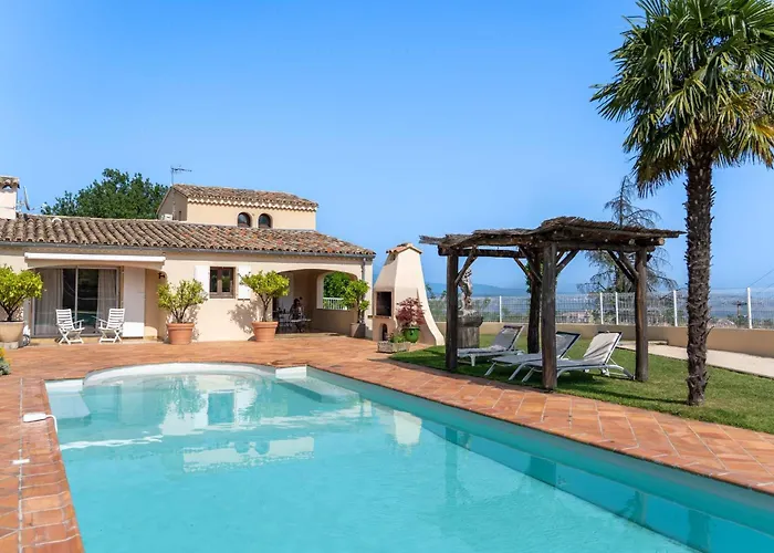 Villa Lazuel, Piscine Privee Chauffee, Vue Panoramique Et Jardin Clos