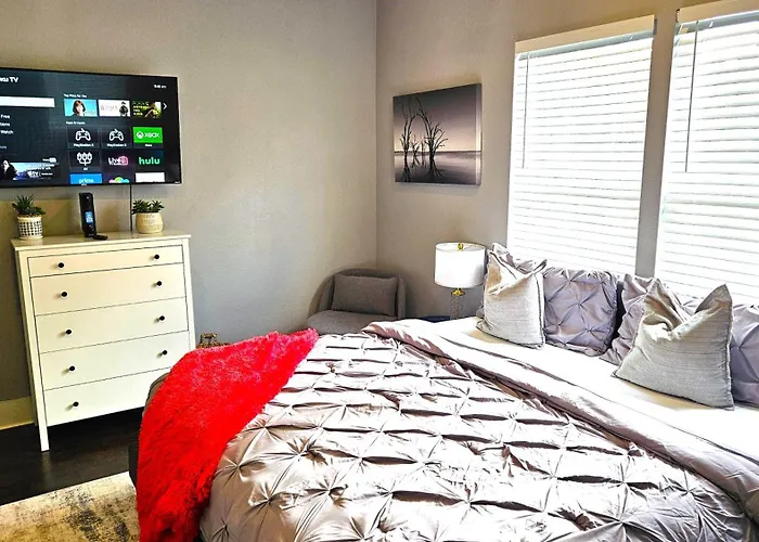 Vibrant Vacation Escape With Fast Wifi And King Bed Close To Downtown Houston!